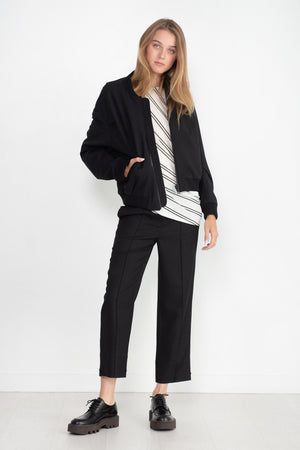 Issey Miyake - Stripe Drape Jersey Shirt, White
