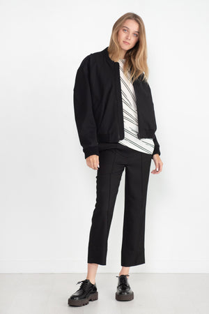 Issey Miyake - Stripe Drape Jersey Shirt, White