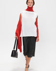 Crooked Wool Knit, Red