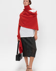 Crooked Wool Knit, Red