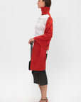 Crooked Wool Knit, Red