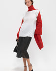 Crooked Wool Knit, Red