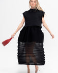 Moving Knit Skirt, Black
