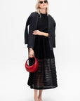 Moving Knit Skirt, Black