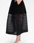 Moving Knit Skirt, Black