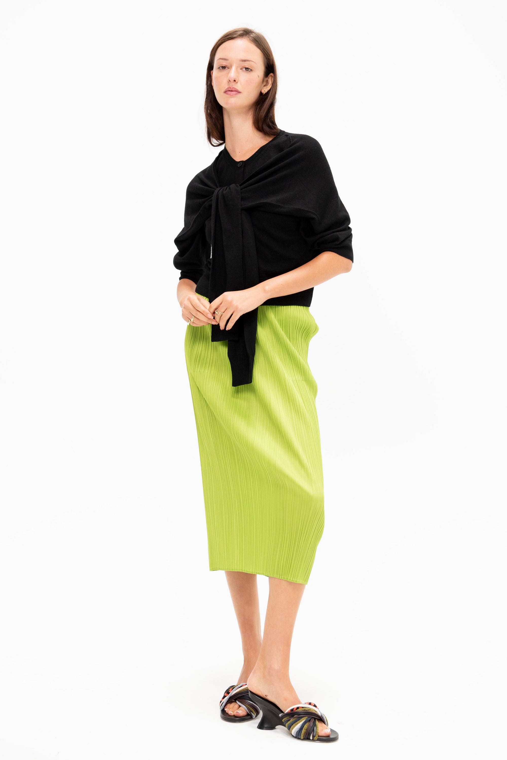 Monthly Colors: August Skirt, Yellow Green