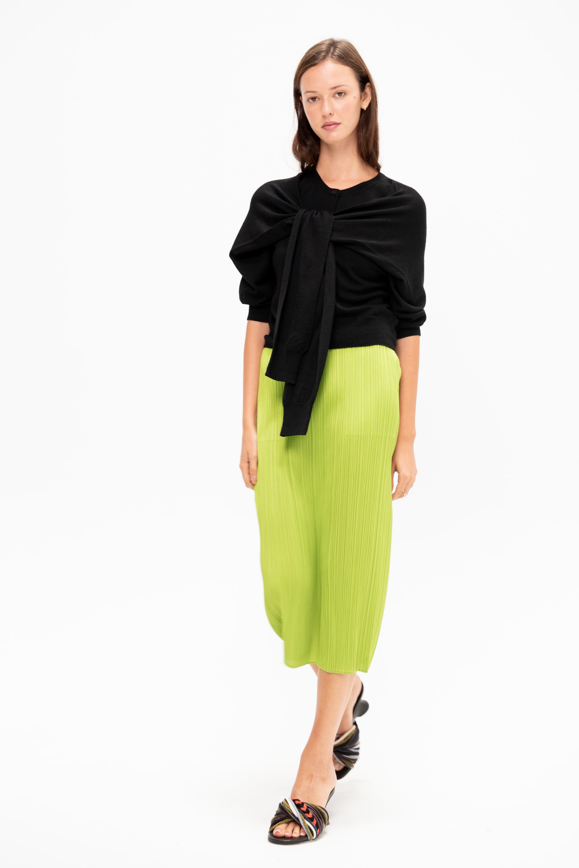 Monthly Colors: August Skirt, Yellow Green