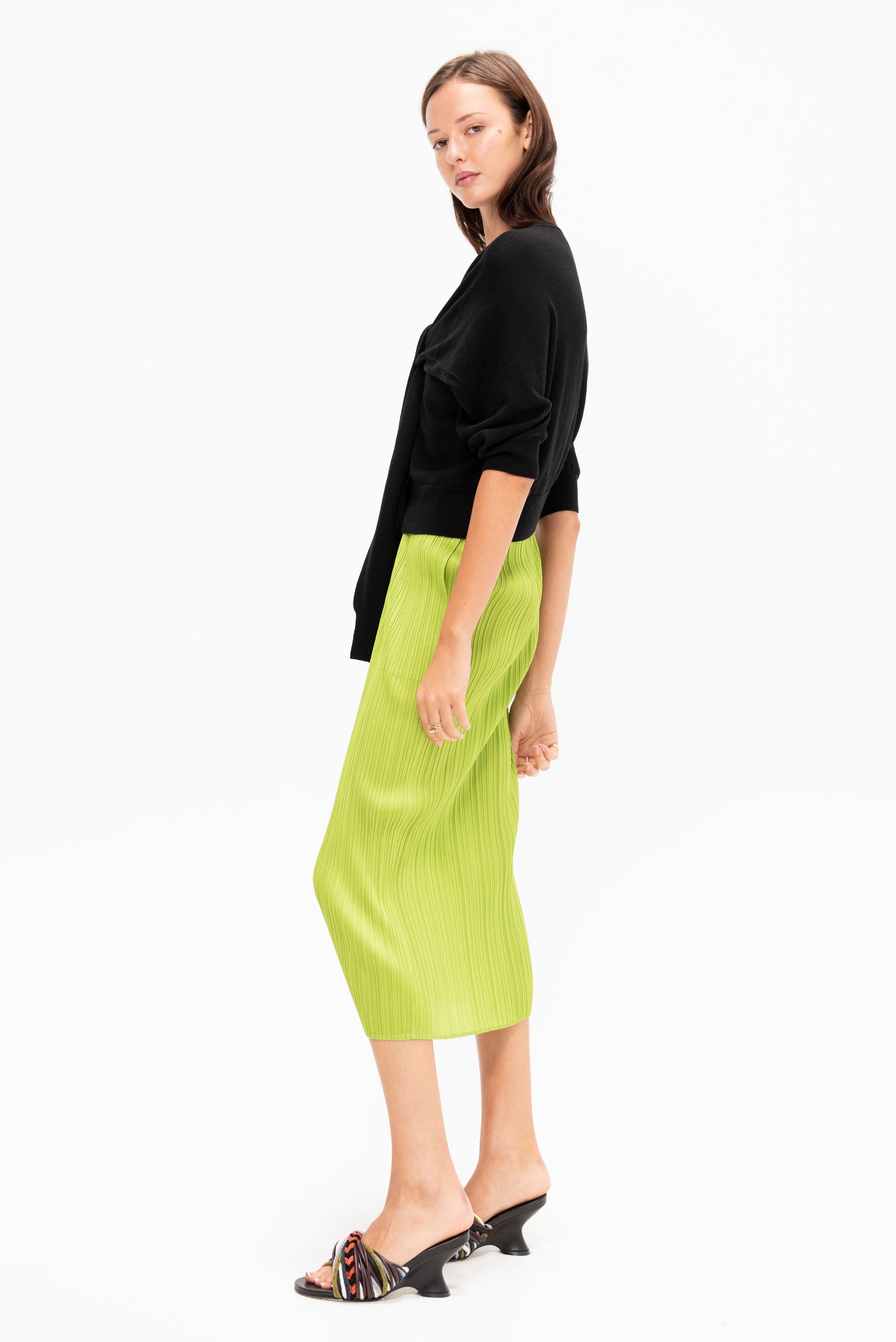 Monthly Colors: August Skirt, Yellow Green