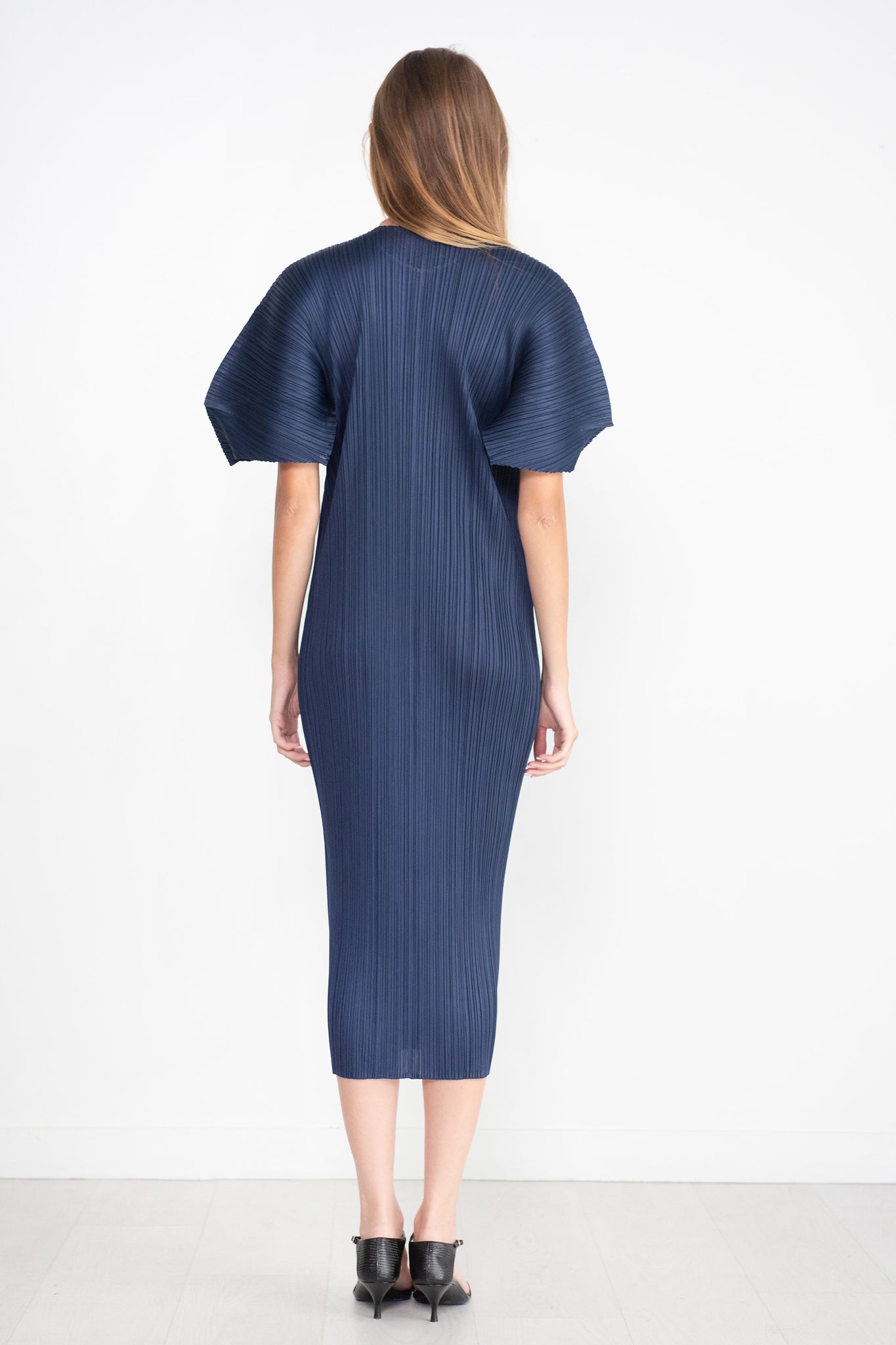 Pleats Please by Issey Miyake - Monthly Colors: August Dress, Dark Navy
