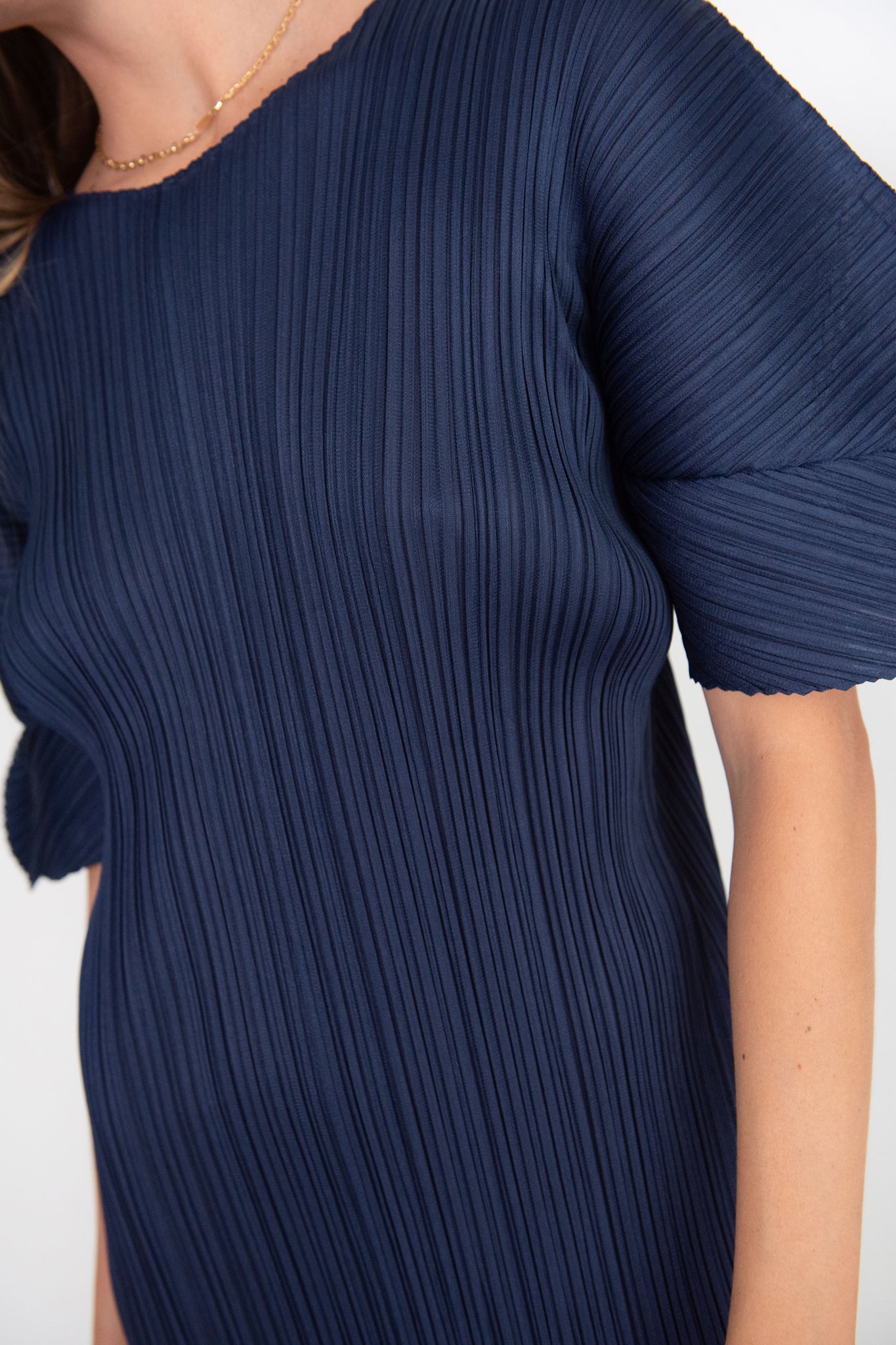 Pleats Please by Issey Miyake - Monthly Colors: August Dress, Dark Navy