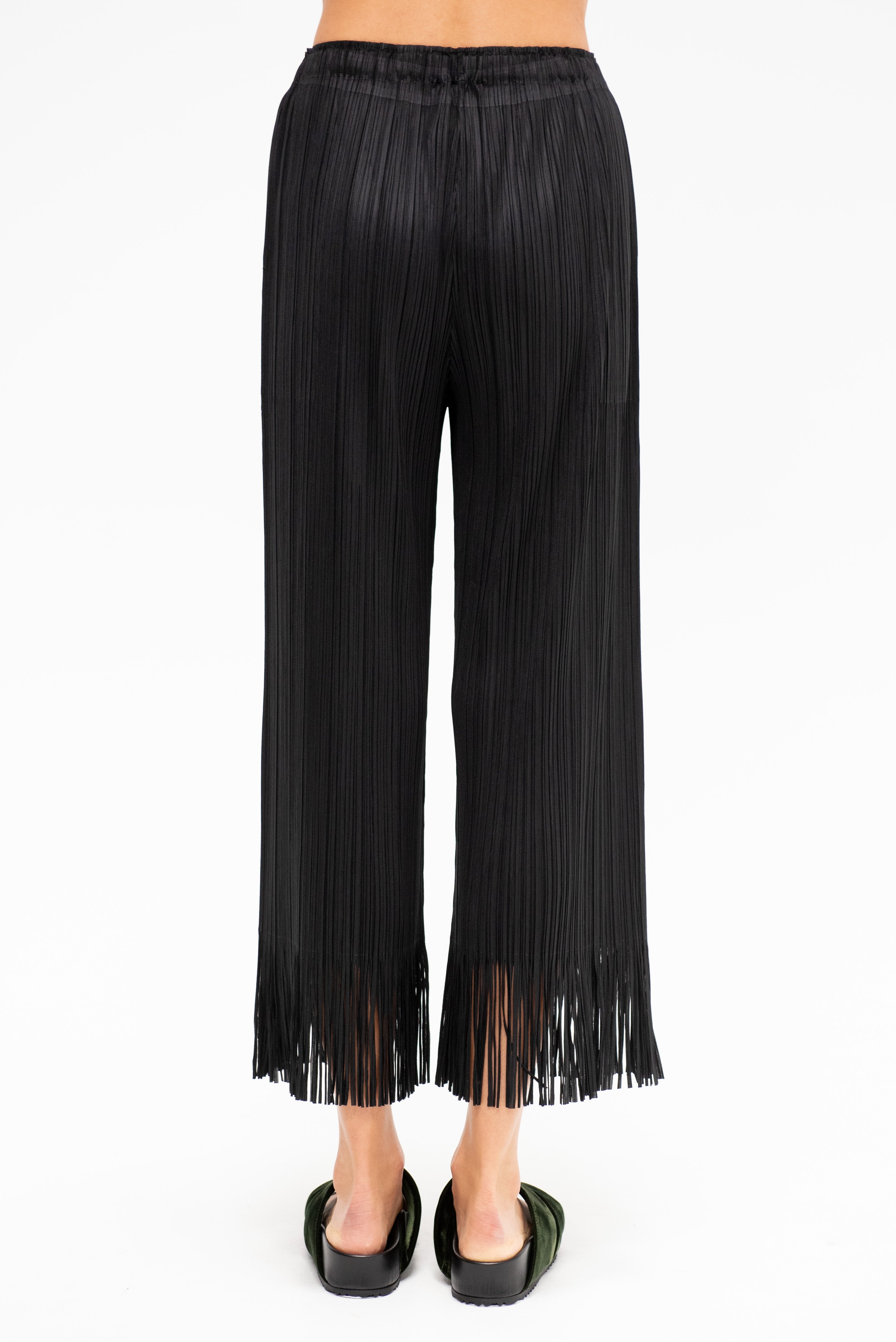 PLEATS PLEASE ワイドパンツ　ブラック Pleats Please by Issey Miyake Wave Pants, Black – Kick Pleat