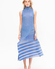 Generic Stripes - Machine Pleats, Blue-Hued