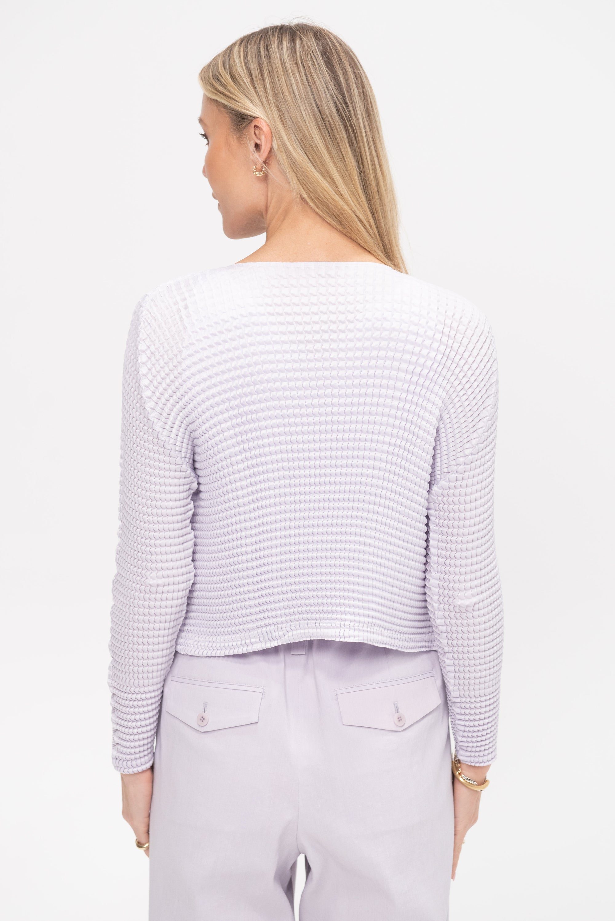 Suede Like Pleats, Wisteria