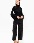 Thin And Thick Knit Sweater, Black