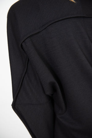 Issey Miyake - Tucked Wool Jersey Top, Black