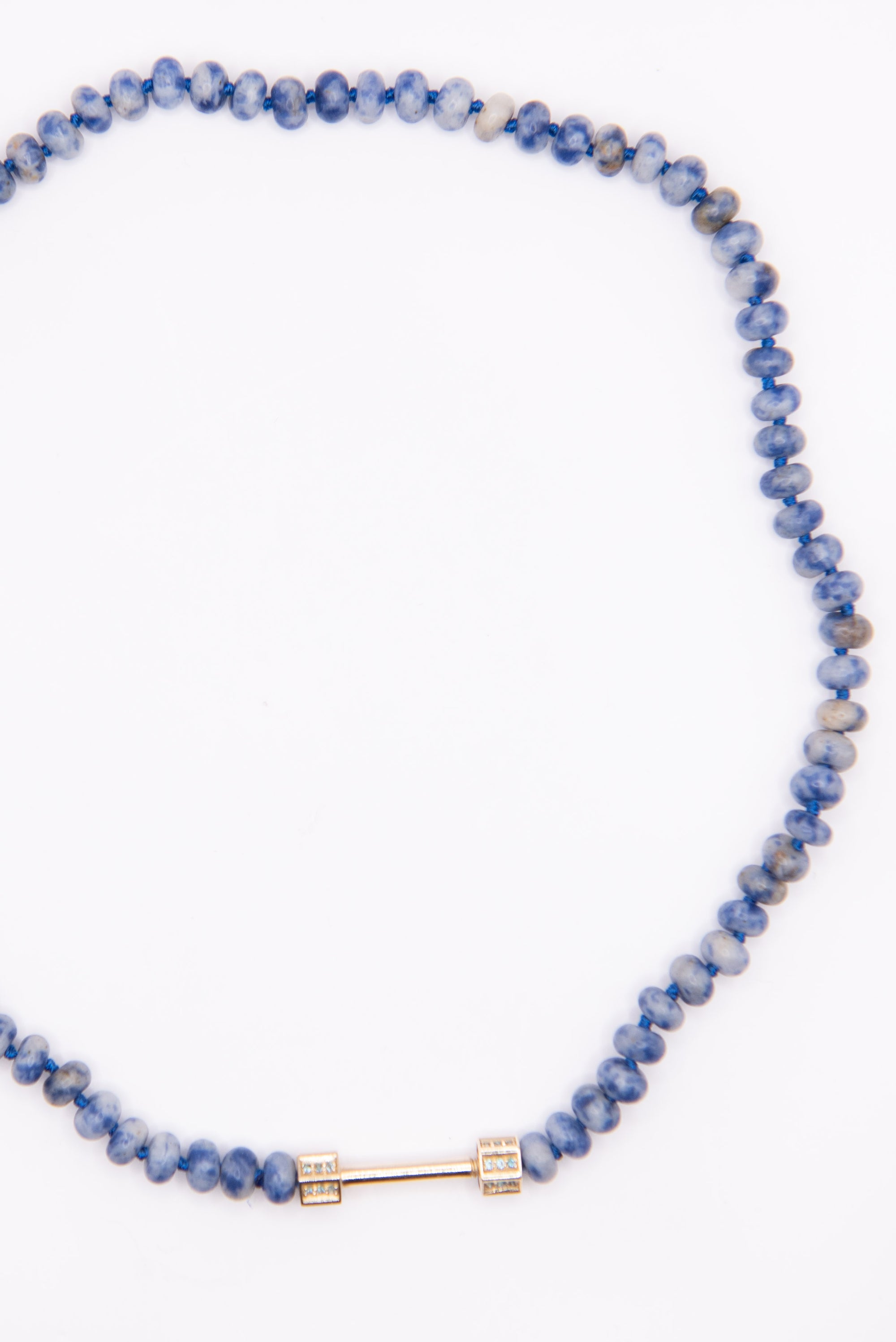 Bosfor Rondelle Bead Strand, Sapphire