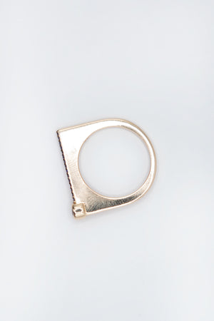ita - ¡Buenos Días! “Horizon” Ray Ring, White Diamonds & Sapphire