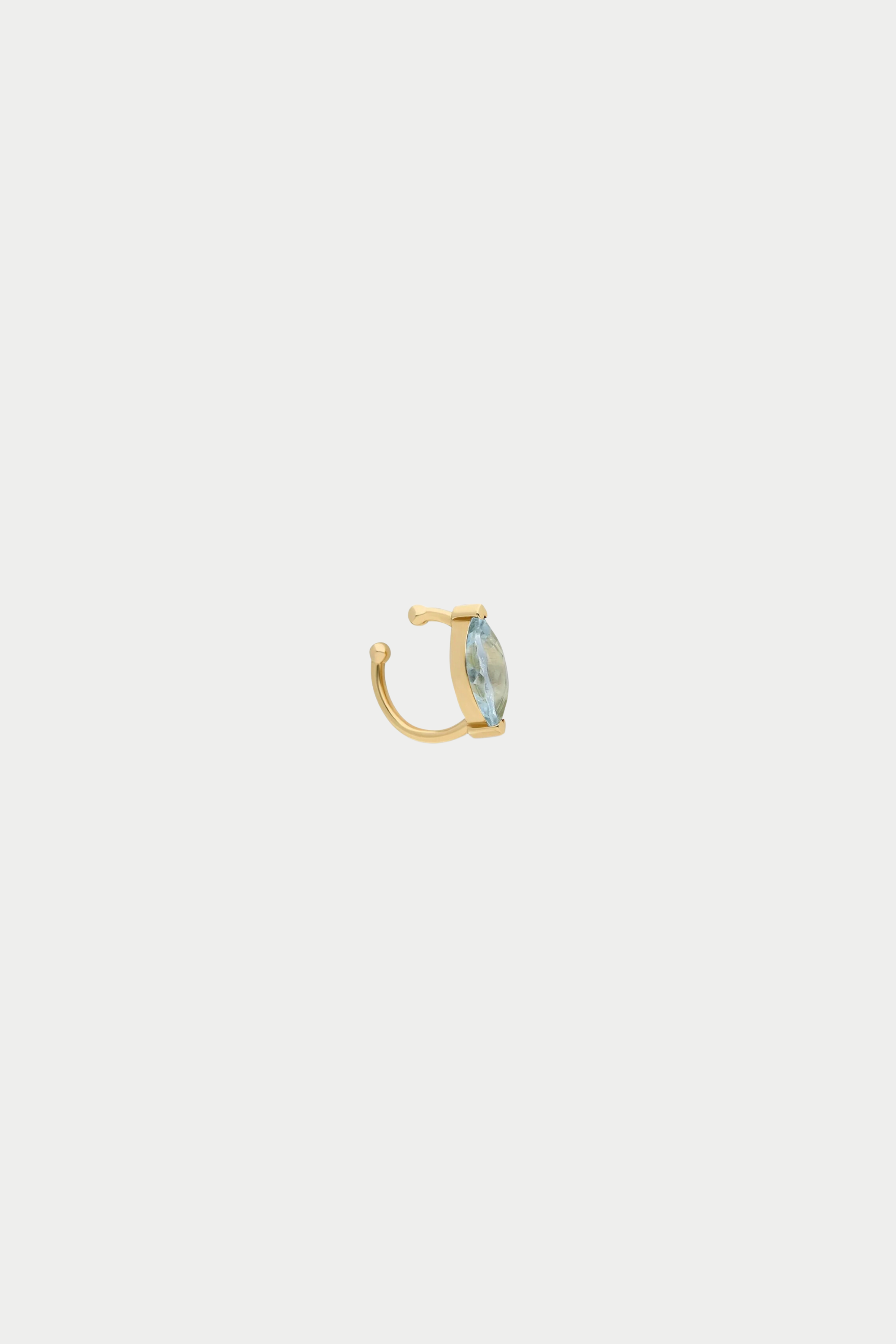 ita - “Sera” Floating Marquise Ear Cuff, Aquamarine