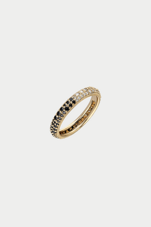 ita - “Eterno” Tuxedo Pave Ring, Black & White Diamonds
