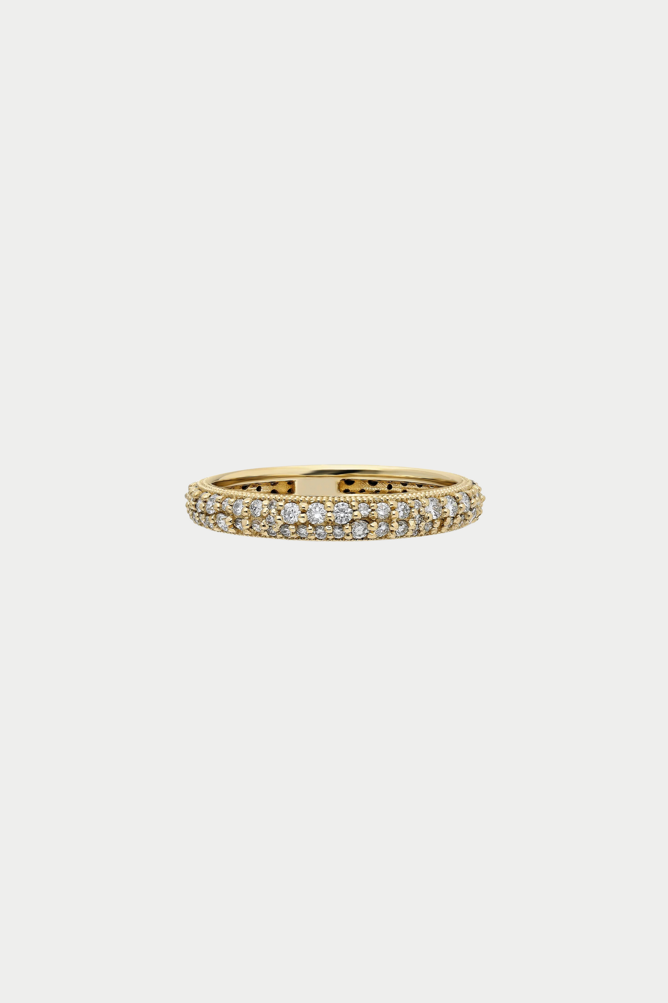 ita - “Eterno” Tuxedo Pave Ring, Black & White Diamonds