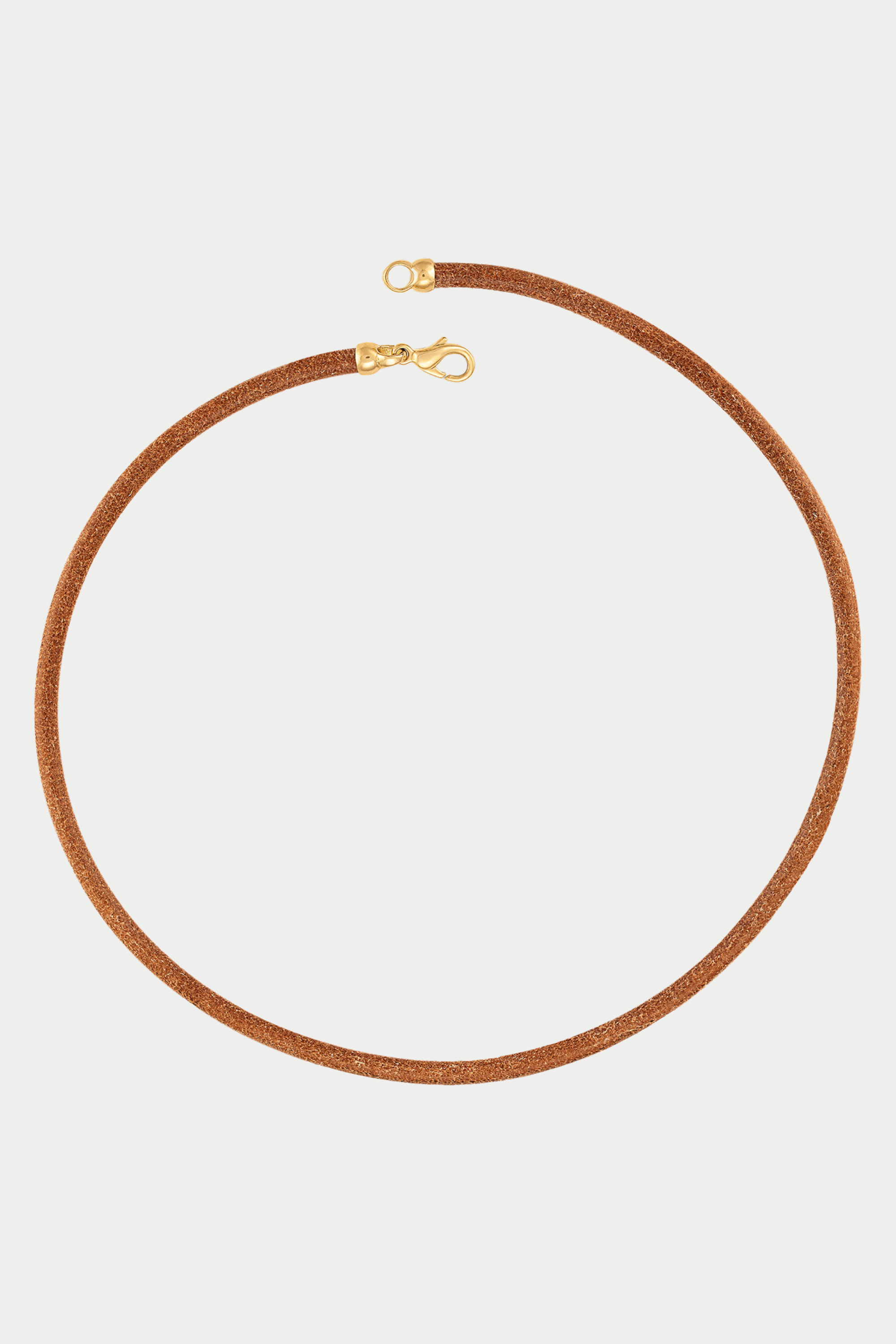 JADE RUZZO - Wide Leather Cord, Cognac