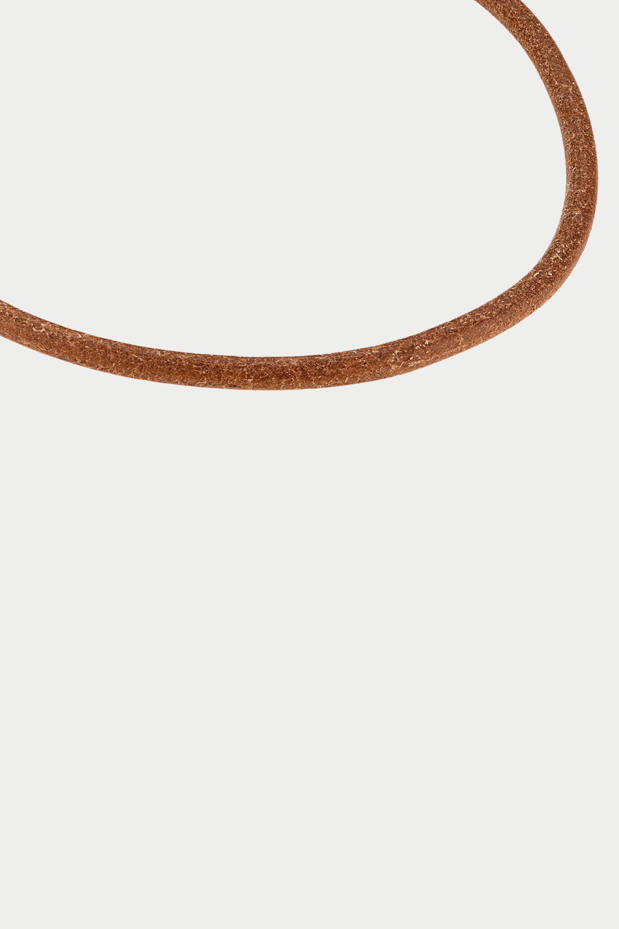JADE RUZZO - Wide Leather Cord, Cognac