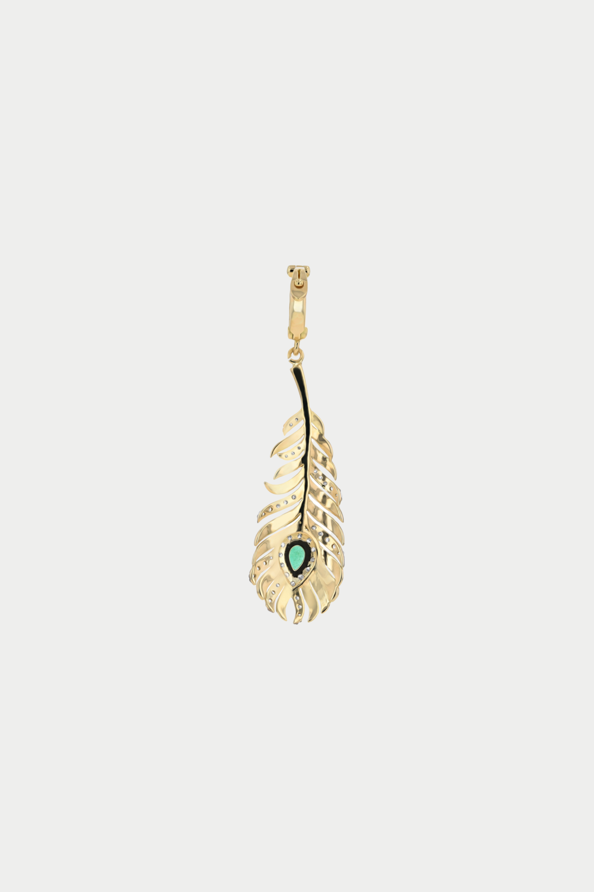 JOANNA DAHDAH - Feather Pendant, Yellow Gold