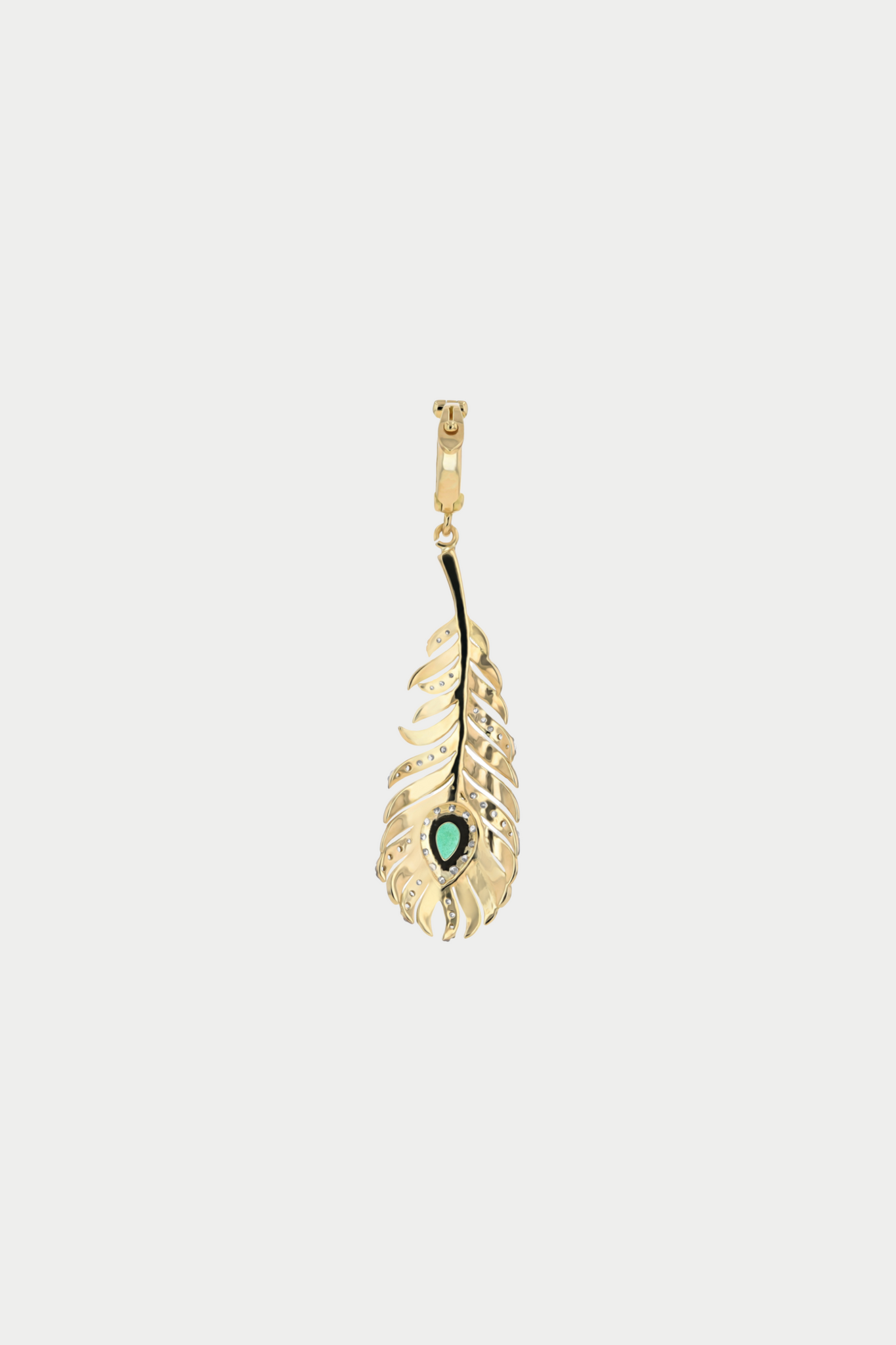 JOANNA DAHDAH - Feather Pendant, Yellow Gold