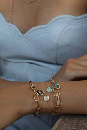 JOANNA DAHDAH - Mini Mila Sun Bracelet, Black