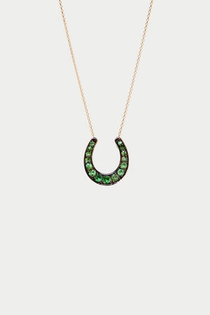 JOANNA DAHDAH - Horseshoe Necklace, Tsavorite