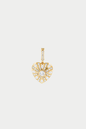 JOANNA DAHDAH - Medium Mila Heart Pendant, Diamond