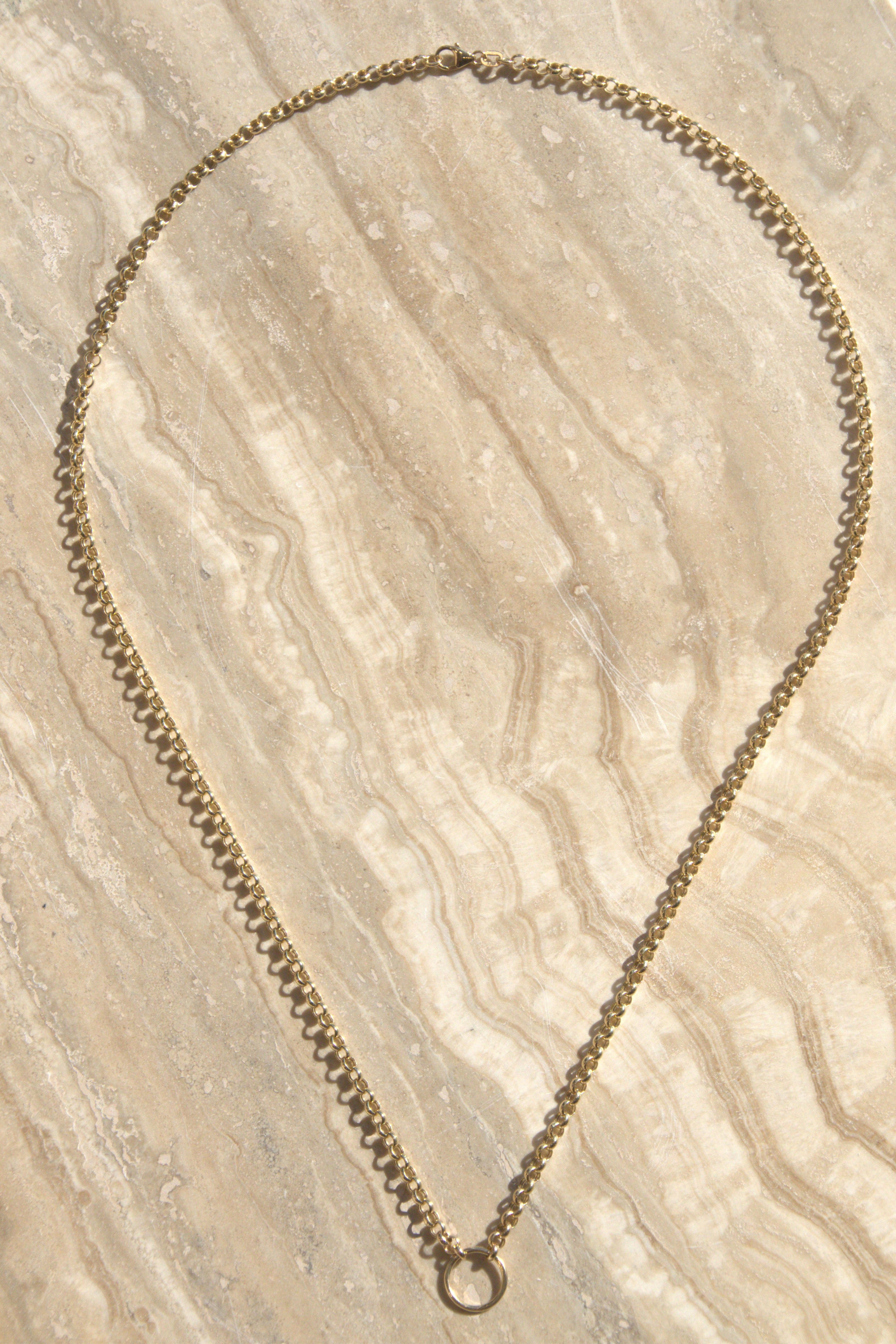 Circle Simple Chain, Yellow Gold