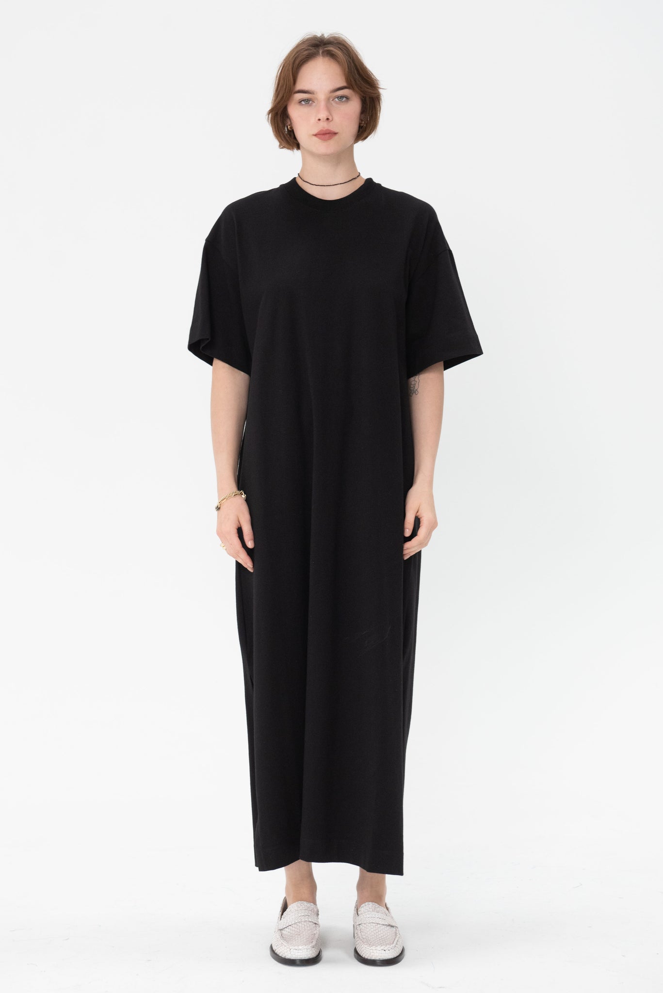 KOW TOW - Boxy T-shirt Dress, Black