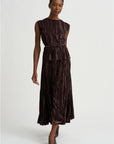 Lyra Top Crushed Velvet, Coffee