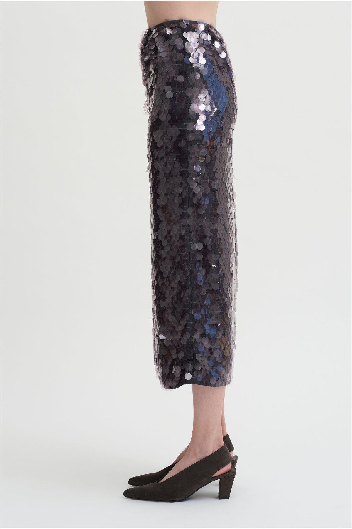 Pastille Slip Skirt, Lavender Grey