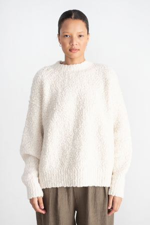 Lauren Manoogian - Berber Crewneck, Raw White