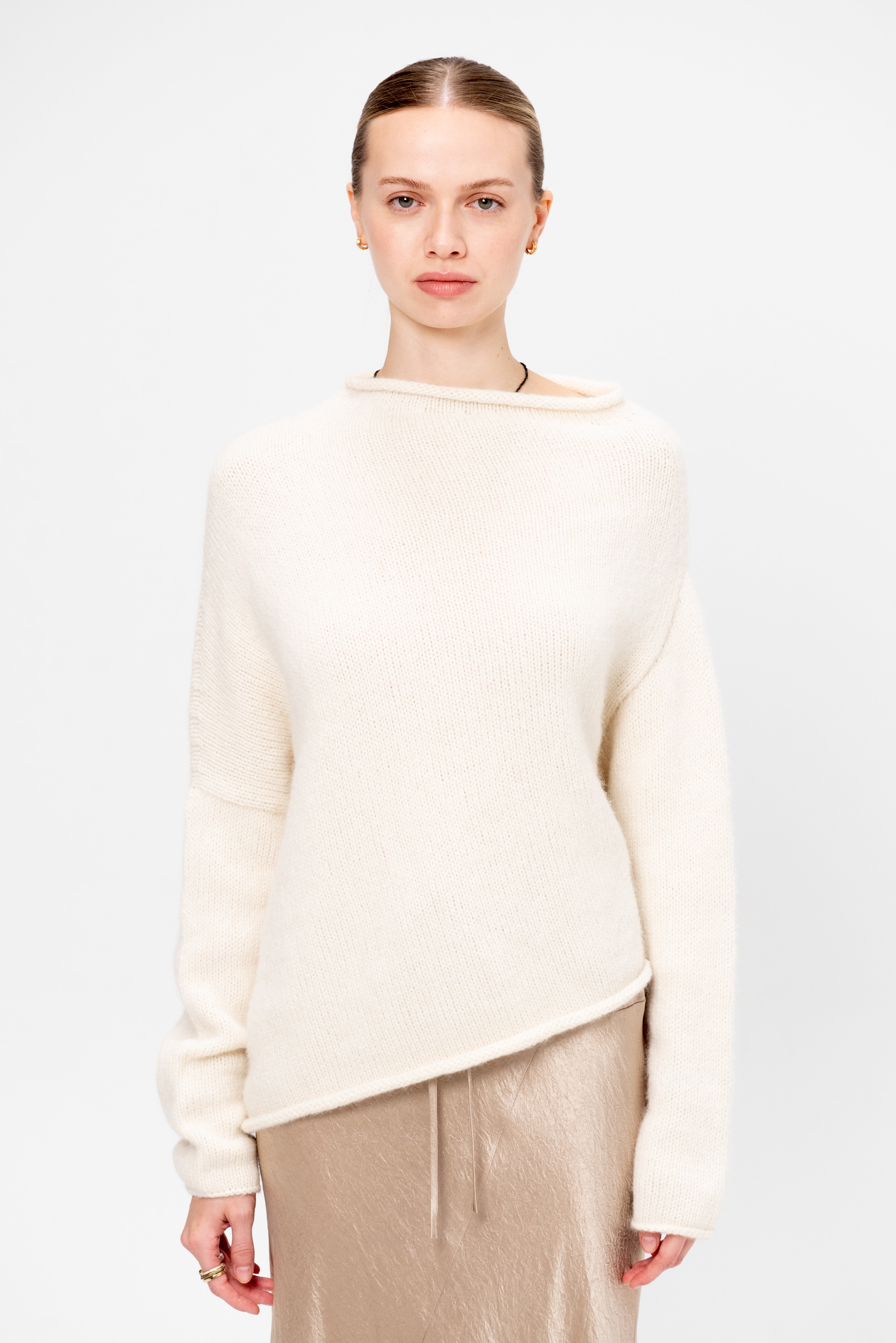 LAUREN MANOOGIAN ニット・セーター M 白 【古着】【中古】【送料無料】 Lauren Manoogian Askew Pullover, Raw White – Kick Pleat