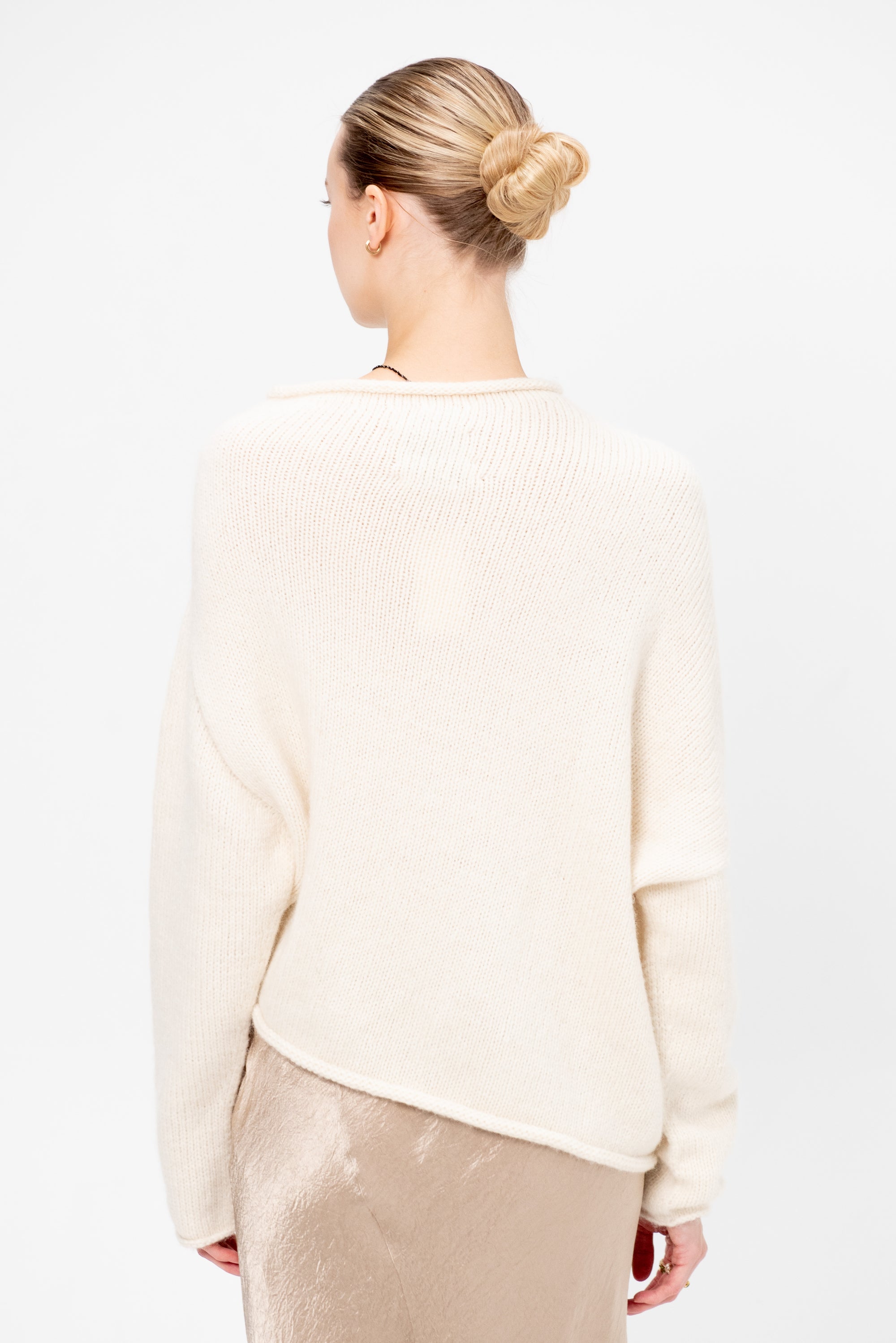 Askew Pullover, Raw White