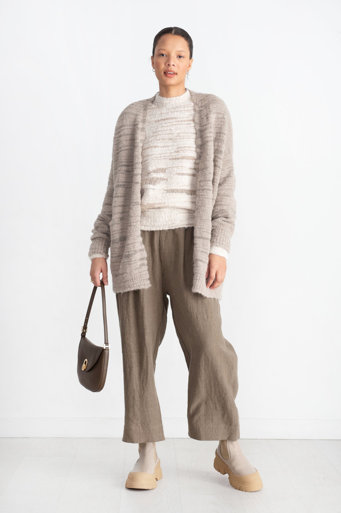 Lauren Manoogian - Threadbare Cardigan, Taupe
