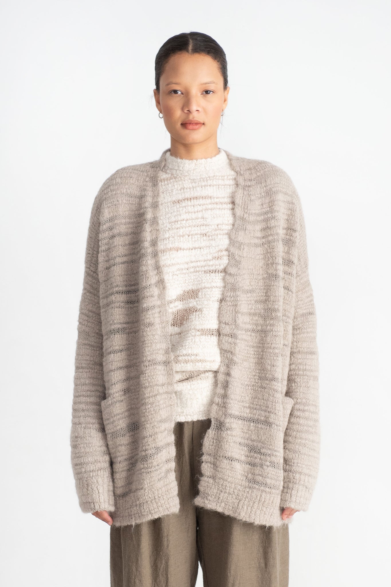 Lauren Manoogian - Threadbare Cardigan, Taupe