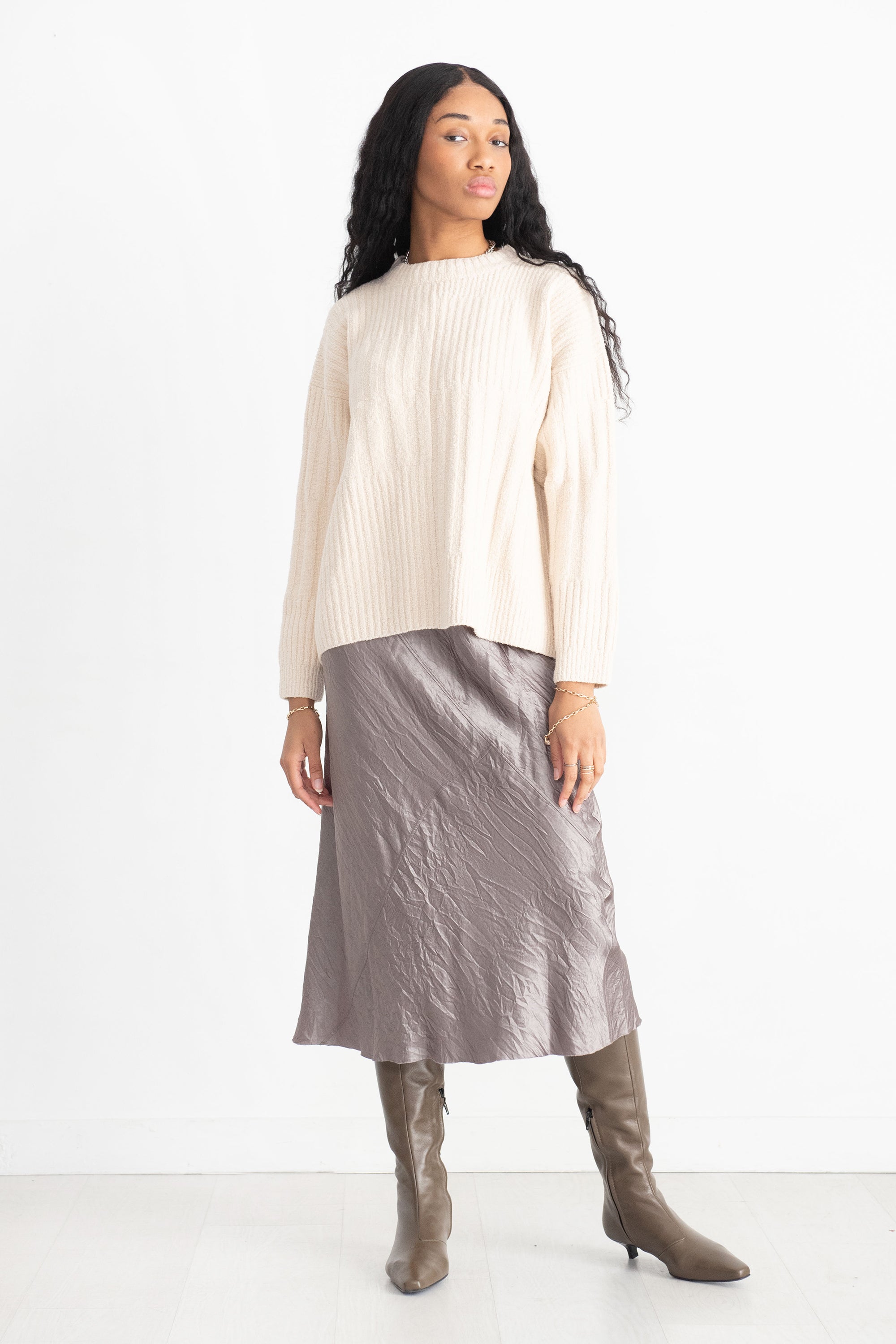 Lauren Manoogian Collage Pullover, Raw White – Kick Pleat