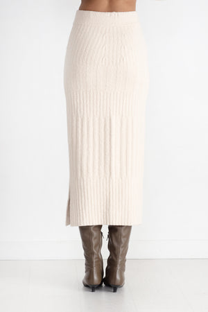 Lauren Manoogian - Collage Skirt, Raw White
