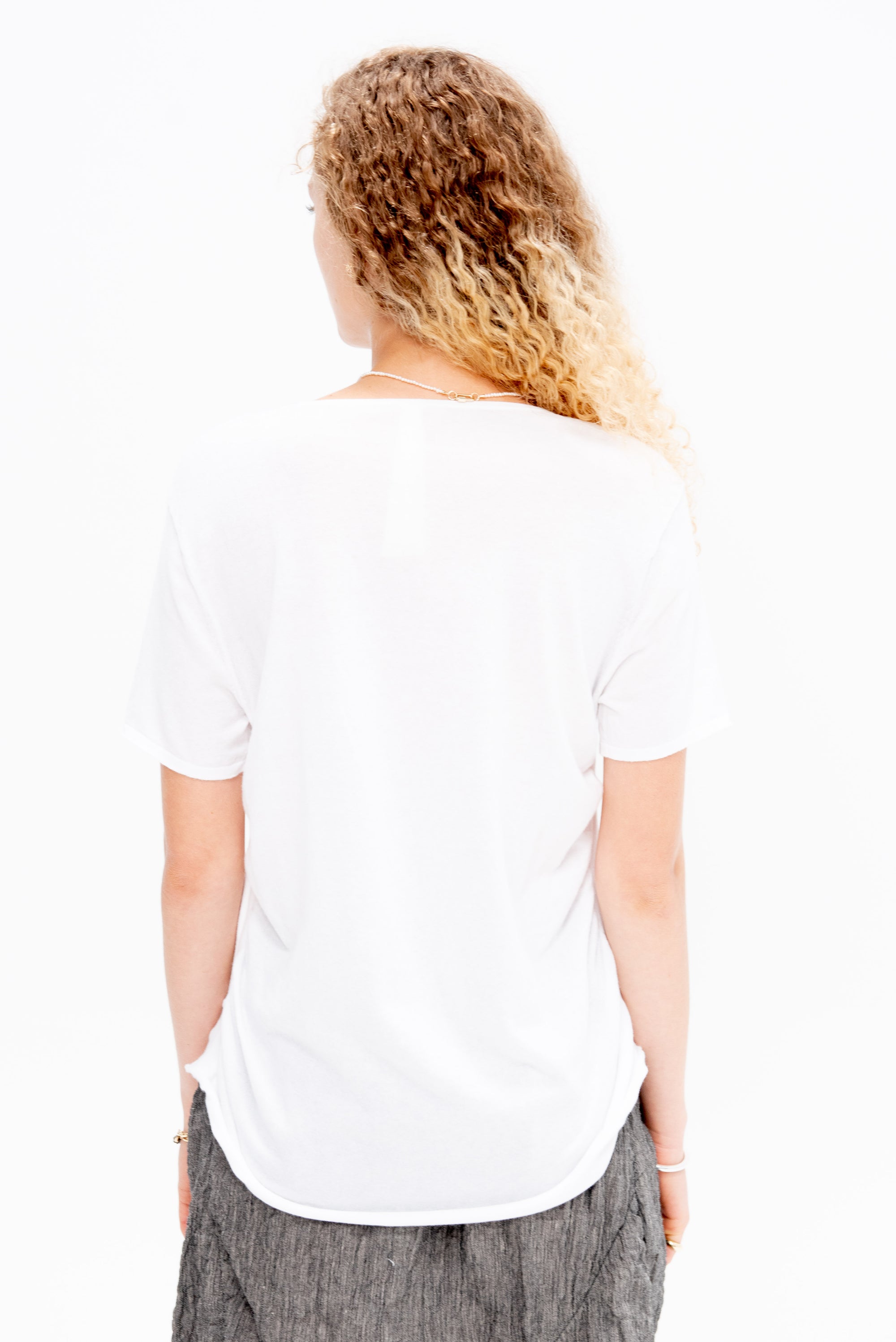 Drape Tee, White