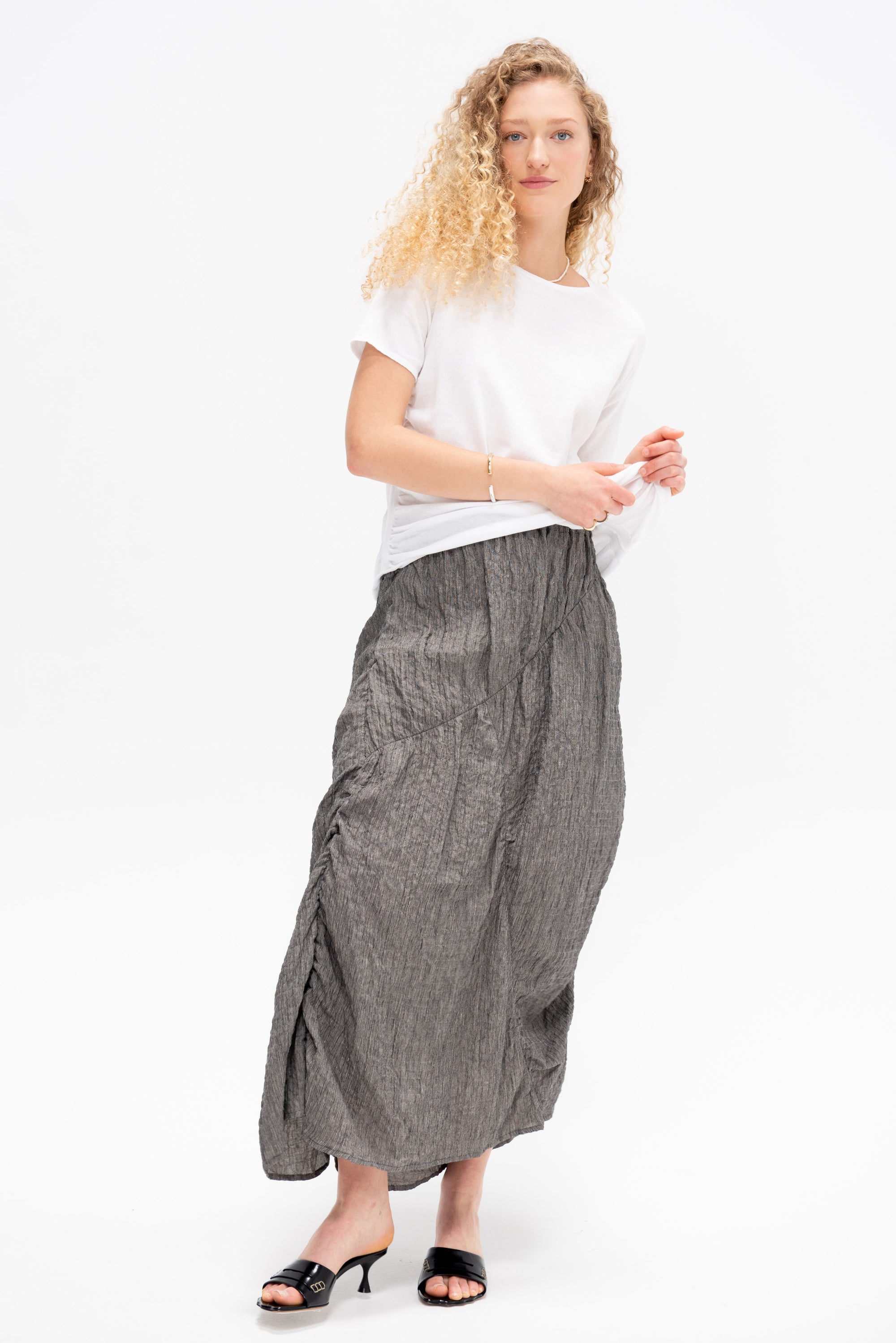 Drape Tee, White