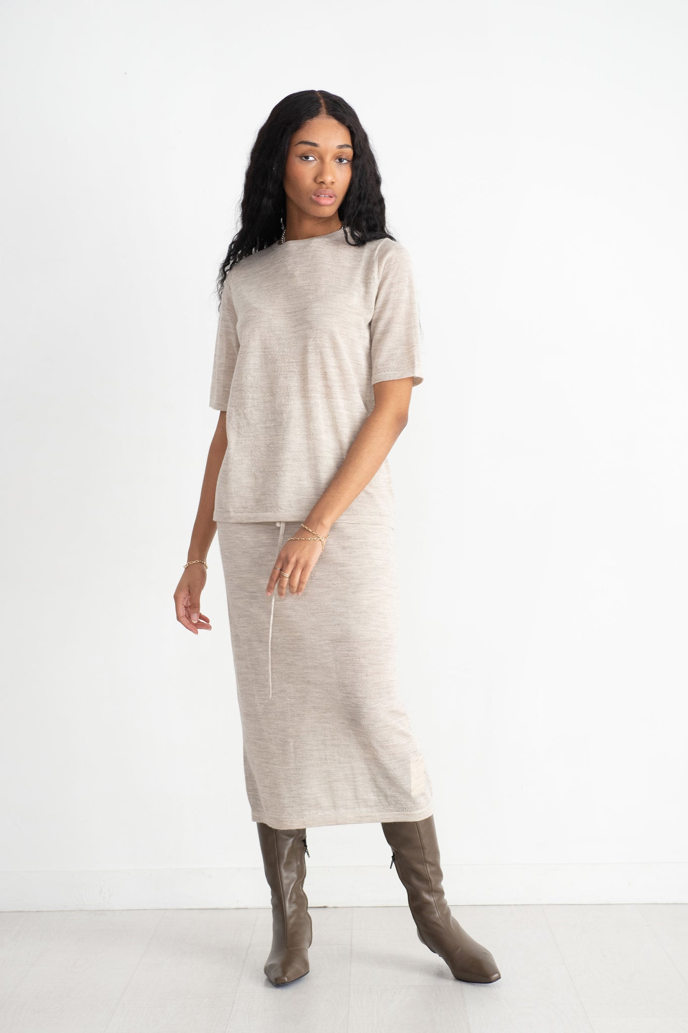 Lauren Manoogian - Super Fine Layer Skirt, Carrara