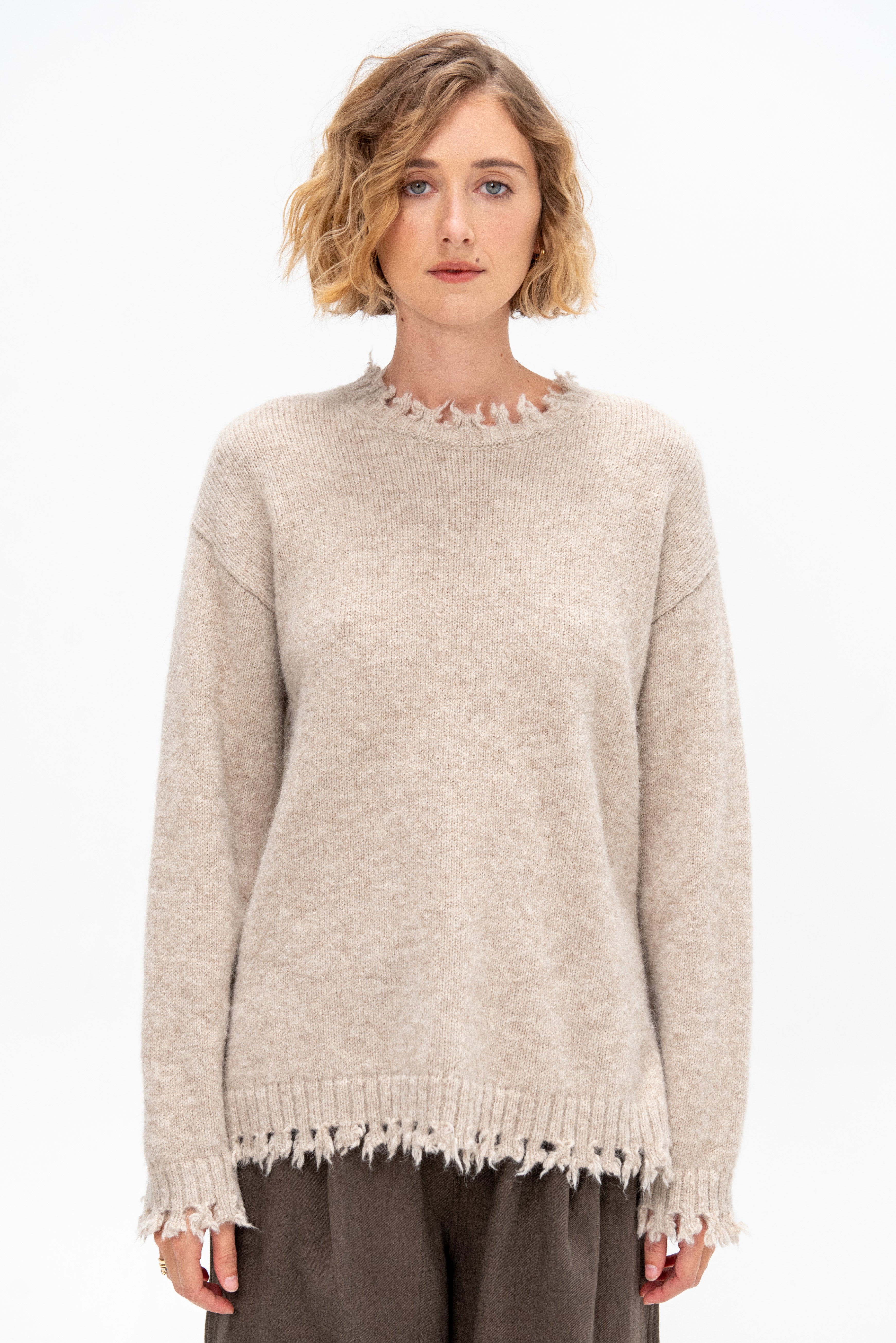 Lauren Manoogian Fray Crewneck, Aspen – Kick Pleat