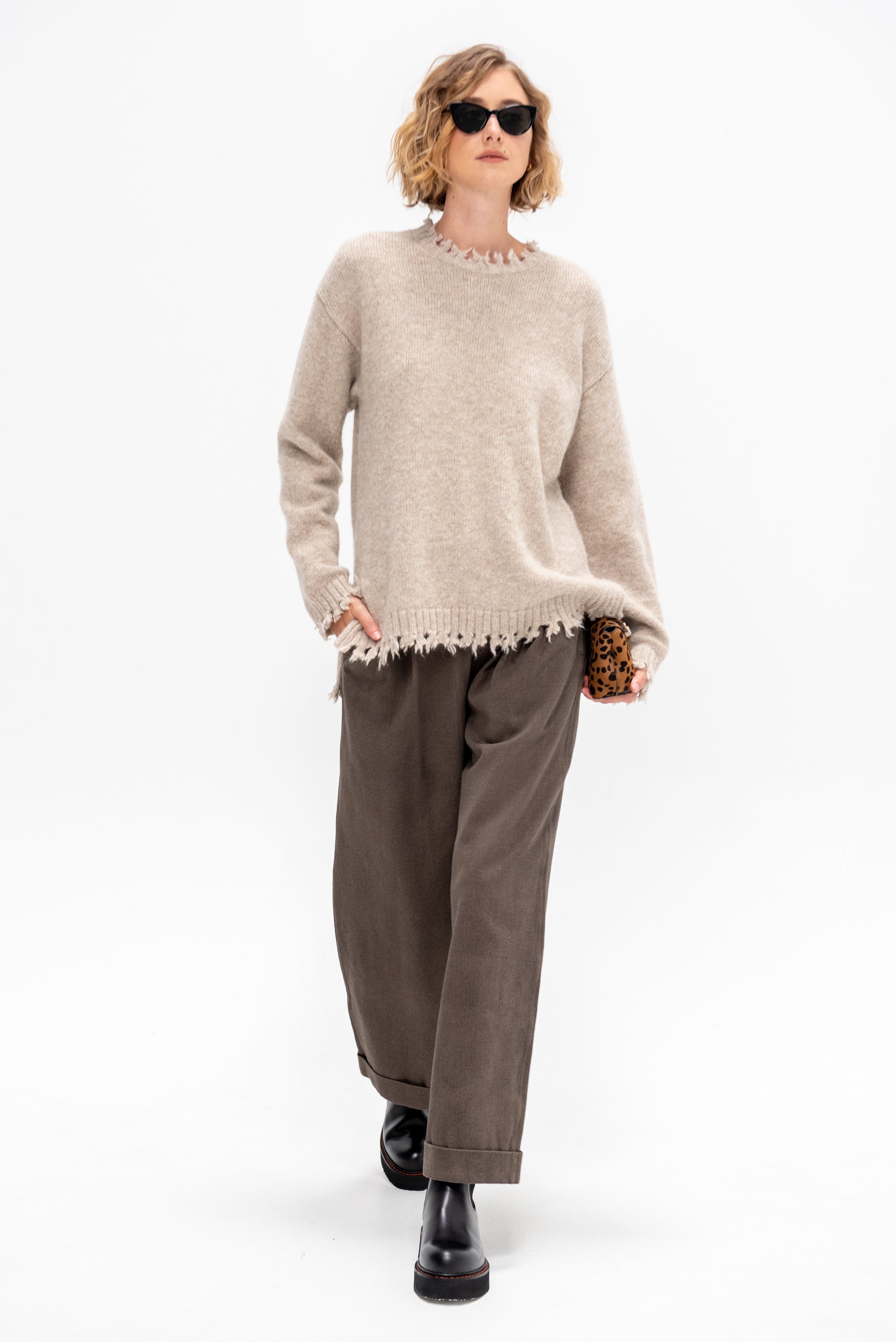 Fray Crewneck, Aspen