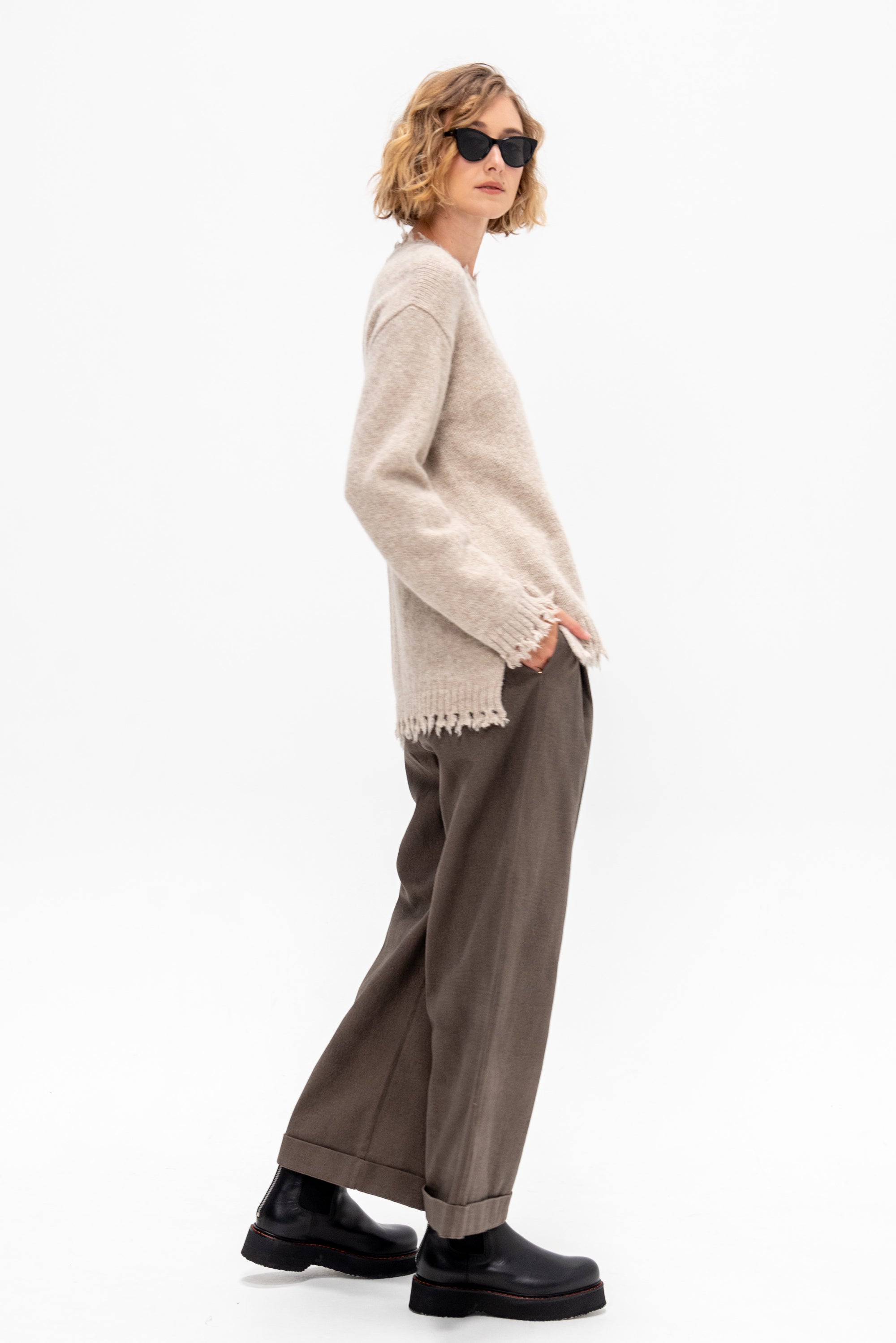 Fray Crewneck, Aspen