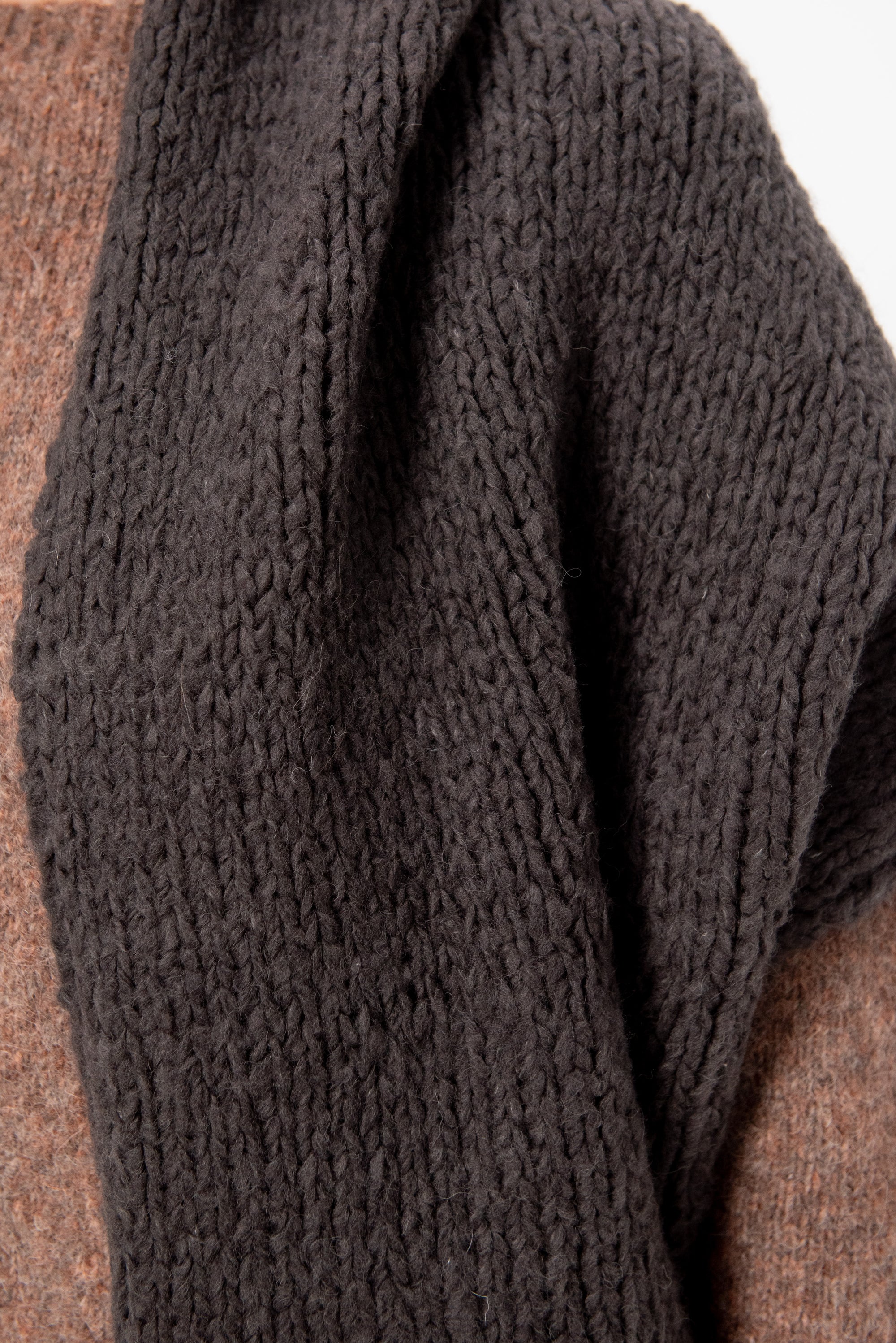 Handknit Cocoon, Coal