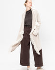 Knitweave Coat, Raw White